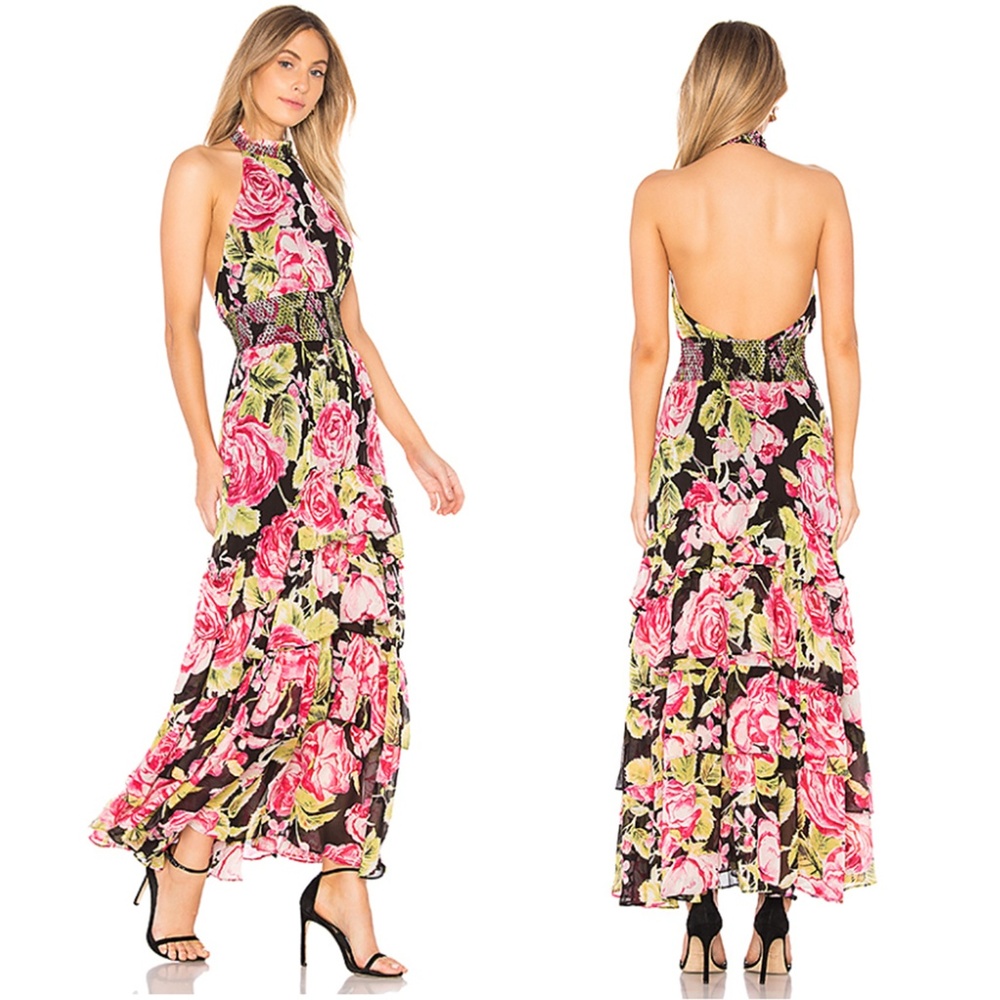 NWOT Free People floral maxi dress XS